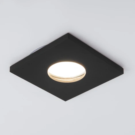 Встраиваемый точечный светильник Elektrostandard 126 MR16 черный матовый (220V, IP44)