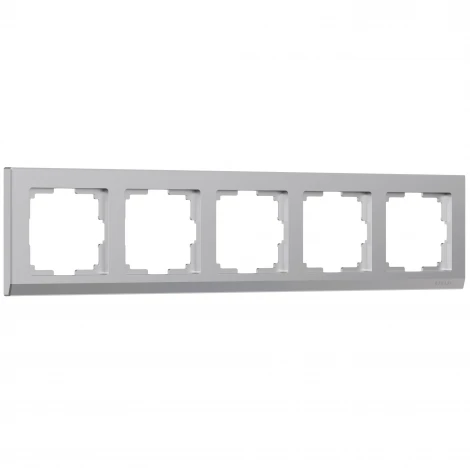 Рамка на 5 постов Stark (серебряный) Werkel W0051806 (a050907)