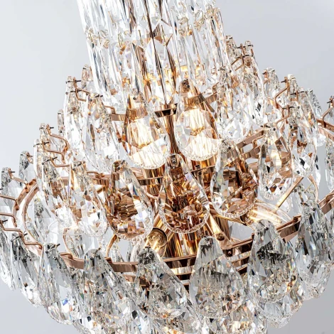 Подвесная люстра хрустальная Modelux MODELUX ML.8861.39P GD