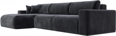 Диван угловой Лига-036 НПБ Классик Лонг левый угол Лига Диванов (Велюр) арт.127803L