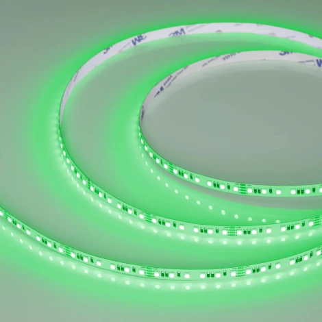 Светодиодная лента RT-A120-8mm 24V RGB (12 W/m, IP20, 2835, 5m) (Arlight, 5 лет) 042905