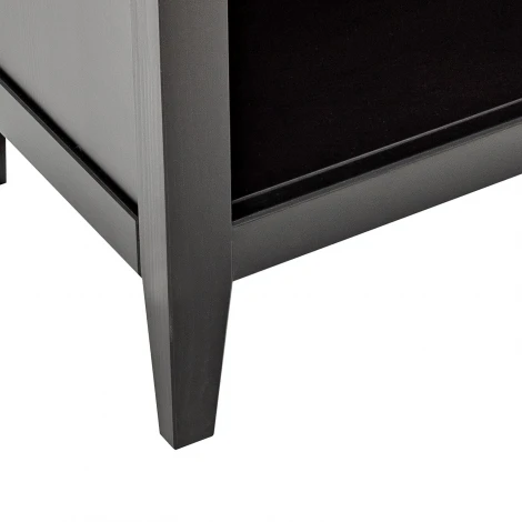 Leset Стеллаж "Мира" 490 (Стеллаж 490) (Массив сосны/Черный) арт.2500000203428