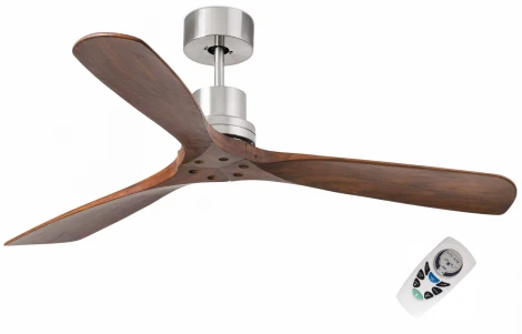 Потолочный вентилятор матовый никель 1320 мм IP20 Faro Lantau 33370FAR