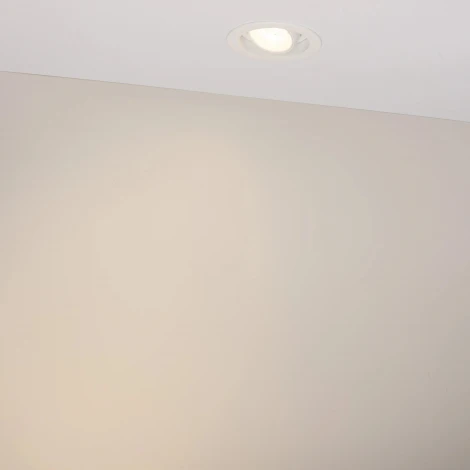 Встраиваемый светильник светодиодный MS-VORTEX-BUILT-R90-12W Warm3000 (WH-WH, 40 deg, 230V) (Arlight, IP20 Металл) 043479