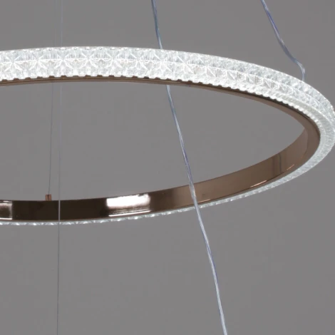 Подвесной светильник светодиодный с пультом с регулировкой цветовой температуры, яркости и ночным режимом Reluce 87090-0.4-02 BK+FG