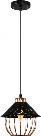 Подвесной светильник Reluce 02503-0.9-01 BK+GD (220V, на проводе)