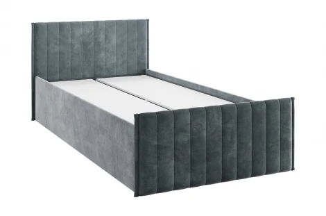 Кровать с ящиками Твикс 90х200 см Mebelson (ДСП,Велюр/Графит) арт.171565,2171