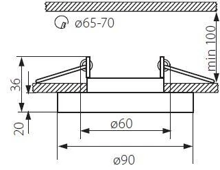 Встраиваемый точечный светильник Kanlux MORTA 22116 (12V, круглые)