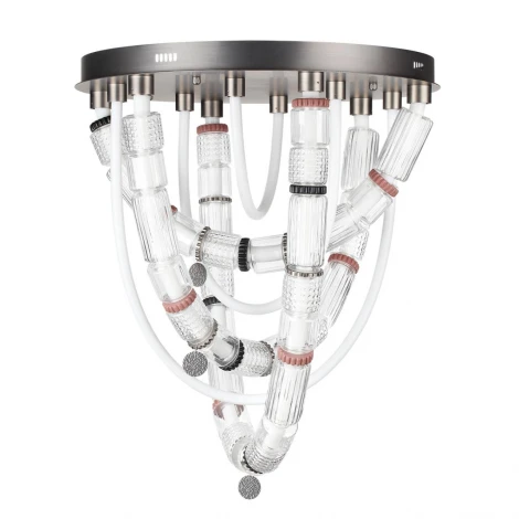 Потолочная люстра светодиодная 5456/80CL темный сатин.никель/терракот/черный LED 80W 4000K COLLIER