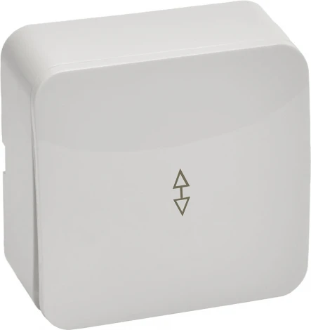 Переключатель одноклавишный (белый) Stekker София 49386