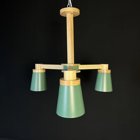 Потолочная люстра на штанге Prop 3 Green ImperiumLoft Prop01 (191986-23) (220V)