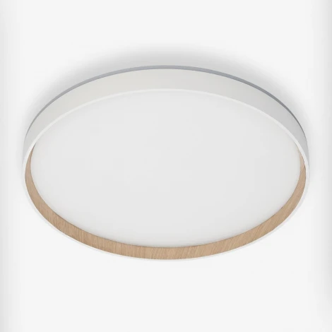 Настенно-потолочный светодиодный светильник IP40 Citilux Etalon CL750400R Белый+Бук с пультом и RGB подсветкой