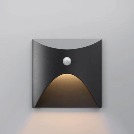 Подсветка светодиодная для лестниц встраиваемая IP65 Elektrostandard Move 40158/LED 3000K с датчиком движения Черный