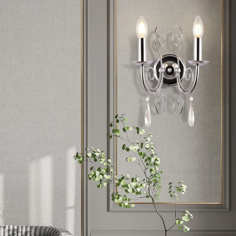 Бра Arte Milano AM345620 345620/2W CR (220V, подвески, подсвечник, свеча)