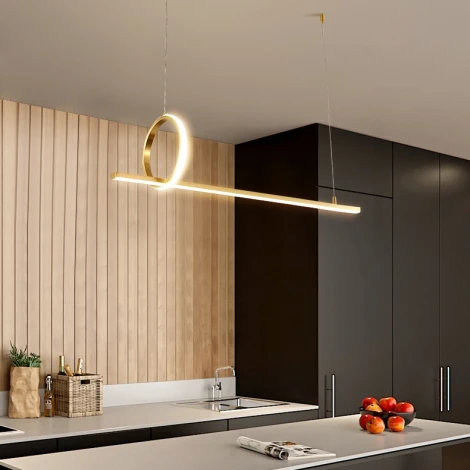 Подвесной светильник LED MOFFIT B LONG L90 Brass ImperiumLoft Moffit-B-Long01 (231389-23, Умный дом)