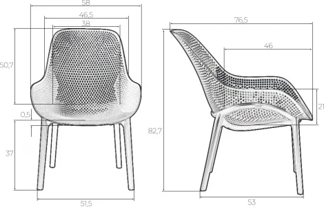 Кресло DOBRIN LONZO (зеленый хаки (G-17) c УФ-защитой)