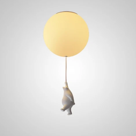 Потолочный светильник круглый Wasty A D13 ImperiumLoft Wasty01 (для детской, 220V, шар, животные)