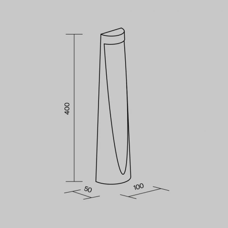 Уличный наземный светильник Maytoni Konus O463FL-L7GF3K