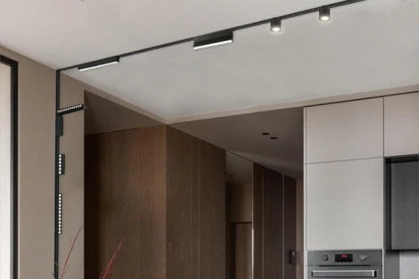 Трековый светильник магнитный 20W 48V Italline IT09-9013 black 4000K (LED)