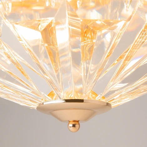 Потолочная люстра буше Maytoni Facet MOD094CL-04G (220V, хрусталь, круглые)