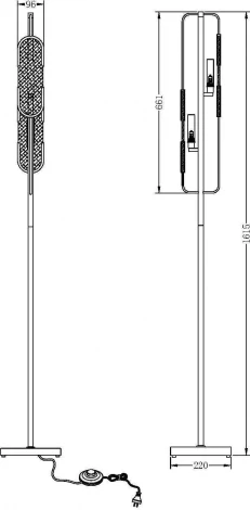 Торшер Marmo MOD099FL-02G