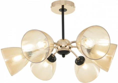 Потолочная люстра на штанге Arte Milano Napoli-329007 329007/3+3 GD.BK (220V)