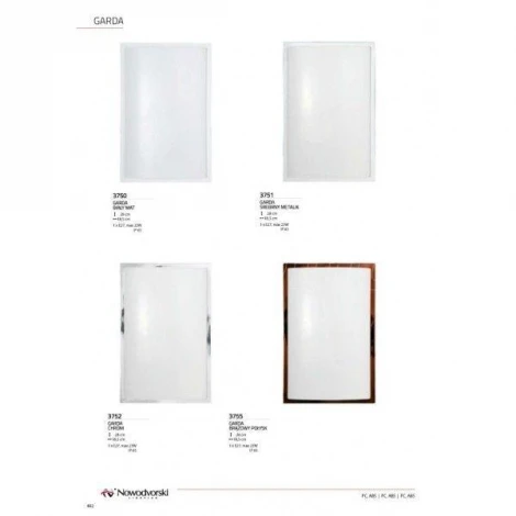 Настенный светильник Nowodvorski Garda 3750