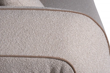 ZW-25003 Диван Амели (Amelia) трехместный букле светлый 253*100*67см с бежевым кантом Garda Decor