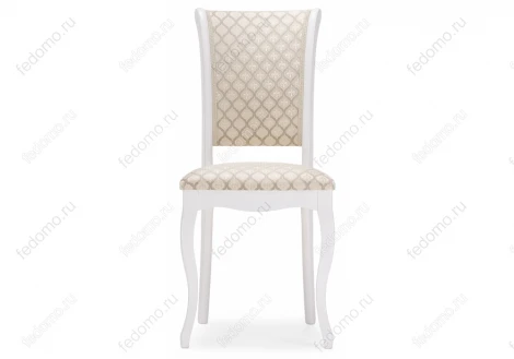 Деревянный стул Woodville Фабиано белый / бежевый 450681