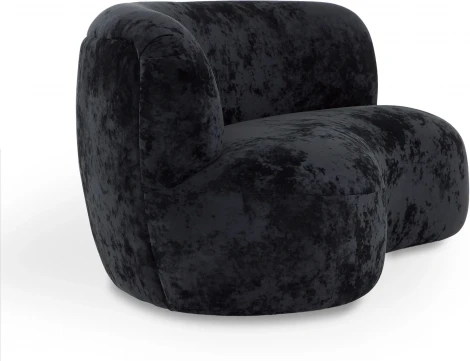 Диван Patti 1900 ОГОГО (арт.827942), (Ткань/Черный)