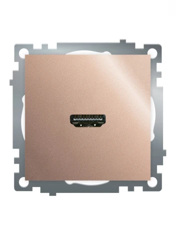 Розетка HDMI (шампань) Stekker Катрин 50063