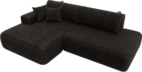 Диван угловой Лига-036 НПБ Модерн левый угол Лига Диванов (Велюр) арт.127768L