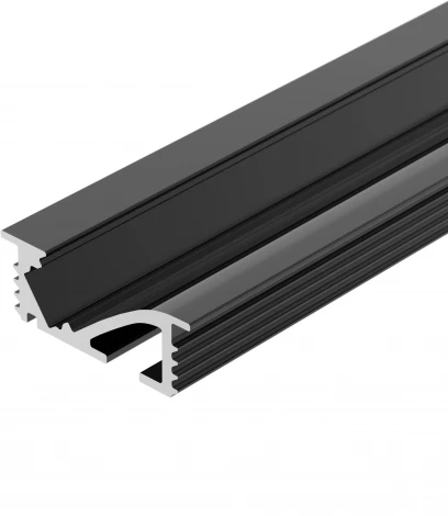 Профиль SL-BEVEL-W21-F-2000 ANOD BLACK (Arlight, Алюминий) 048997
