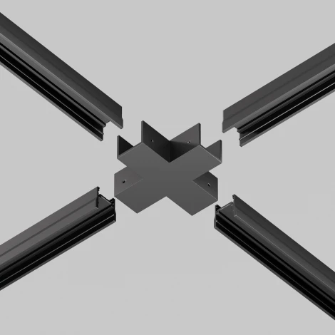 Соединитель X-образный для профиля черный Maytoni Elasity IP O-TR001-CC