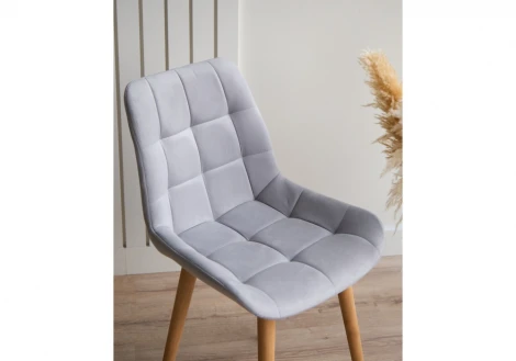 Стул деревянный Челси 360 светло-серый (zd 960) / светлое дерево np 632449