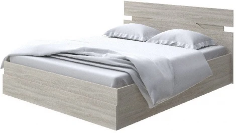 Без бренда Кровать Milton с подъемным механизмом (ЛДСП Ясень Шимо Светлый) 90x190