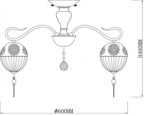 Потолочная люстра Escada Faberge 594/5PL