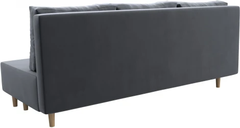 Диван прямой Лига-033 (Серый/Велюр) Лига Диванов арт.121093