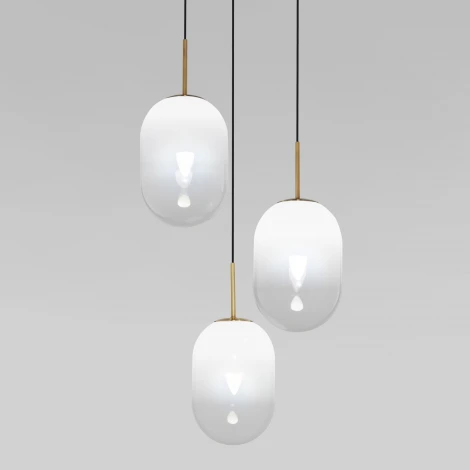 Подвесной светильник Eurosvet Loona 60161/3 латунь (220V, на проводе)