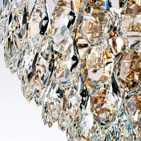 Подвесная люстра хрустальная Modelux MODELUX ML.2363.12 GD