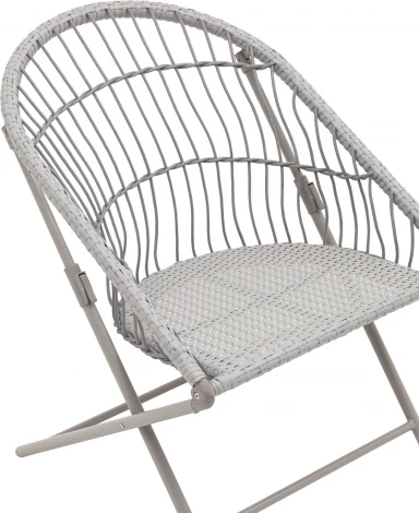 Комплект складной мебели для сада Stool Group Soley тёмно-серый арт.УТ000039923