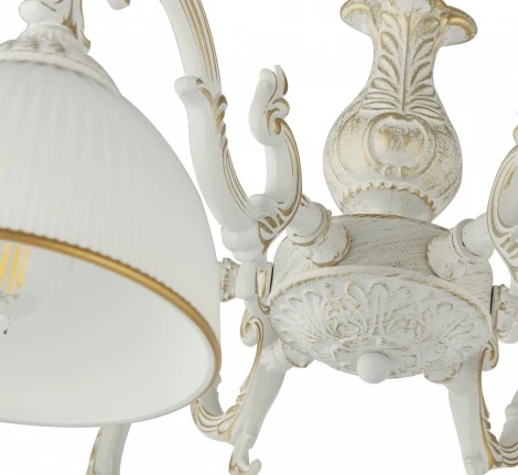 Потолочная люстра на штанге Arte Milano AM346410 346410/6 WT+G (220V)