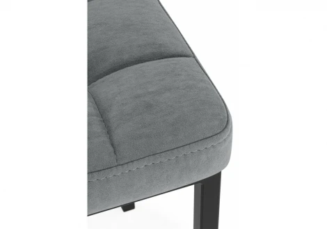 Табурет Байя микровелюр катания сильвер / черный 664654