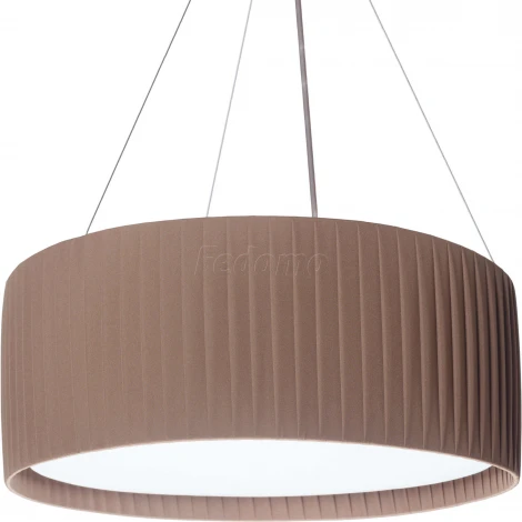 Подвес Артпром Crocus Strip, 1 плафон, никель, коричневый с белым