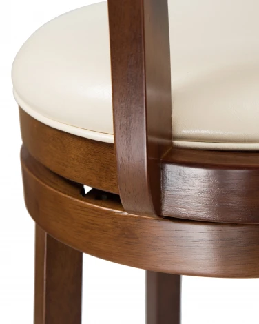 Стул барный WILLIAM BAR (шоколад, кремовый)