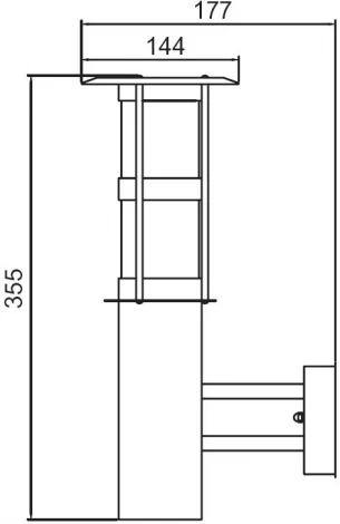 Настенный светильник уличный Oasis Light 76326 SS