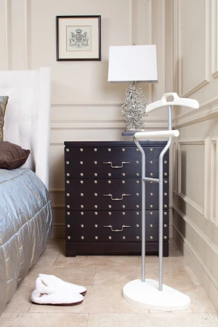 Вешалка костюмная Д 10 металлик/ слоновая кость Mebelik арт.002265