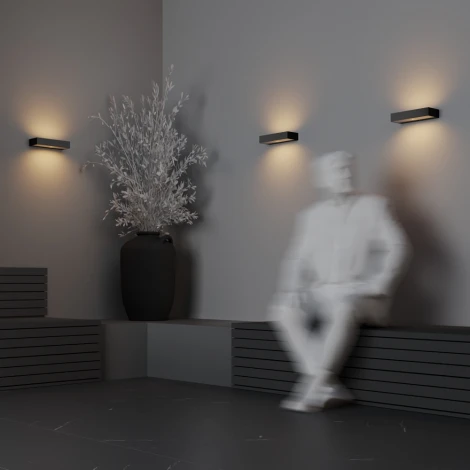 Уличный настенный светильник  Maytoni Lot O428WL-L20GF3K (LED, 220V, IP65)