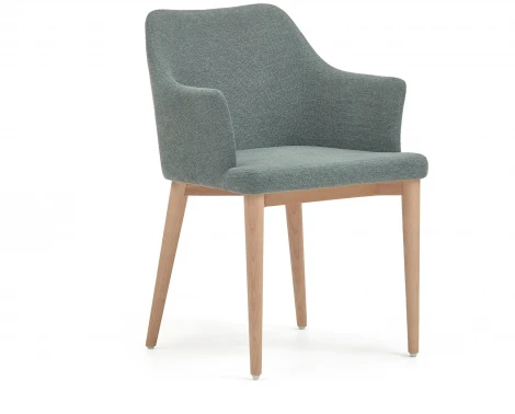 Обеденный стул La Forma (ex Julia Grup) Croft (Зеленый/ Фанера,Ясень)