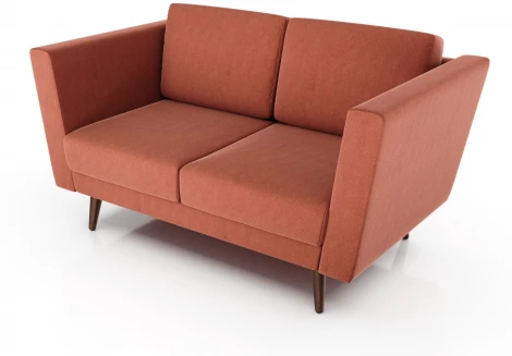 Диван Arsko Гуннар коралловая рогожка